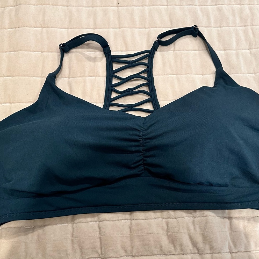 CALIA by Carrie Underwood Black Strappy Bikini Top